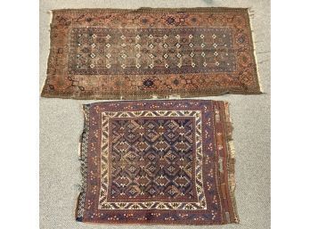 Two Antique Scatter Rugs (CTF10)