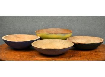 Four Painted Wood Bowls (CTF10)