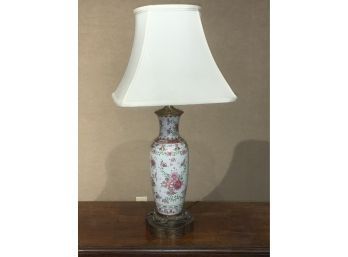 Chinese Famille Rose Vase/lamp (CTF10)