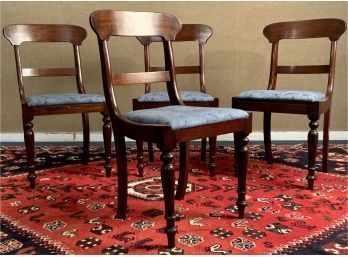 Antique Mahogany Dining Chairs (cTF20)