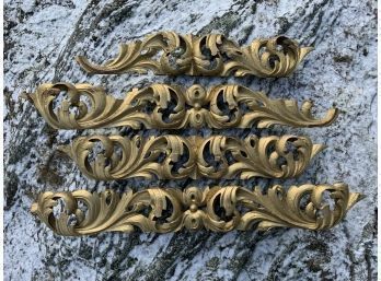 Antique Carved And Gilt Decorated Wood Architectural Elements (CTF10)