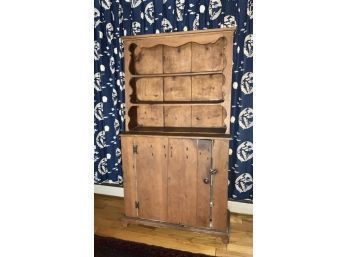 Vintage Pine Canted Back Cupboard (CTF20)