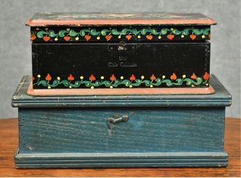Two Painted Lidded Boxes (CTF10)