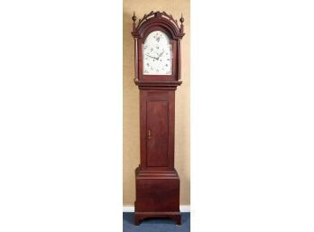 Ca. 1800 Federal Grandfather Clock, Alexander Willard Of Ashby, Massachusetts (CTF50)