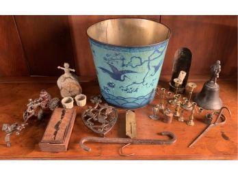 Assortment Of Collectable Tin, Iron, And Brass Items, 21pcs (cTF20)
