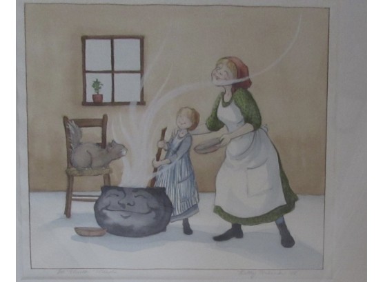 Four Framed Original Children's Book Illustrations, Various Artists (CTF20)