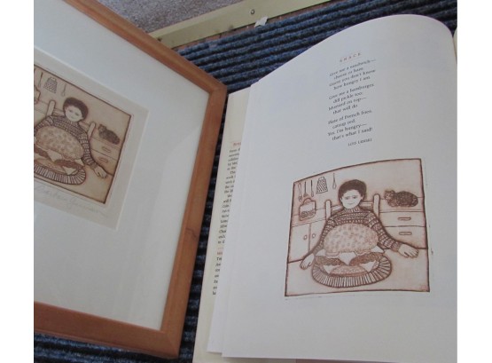 Snack, A Woodblock Print By Barbara Garrison (CTF10)