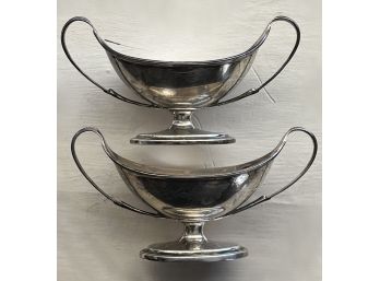 Pr. Of Two Small Silver Dishes (CTF10)