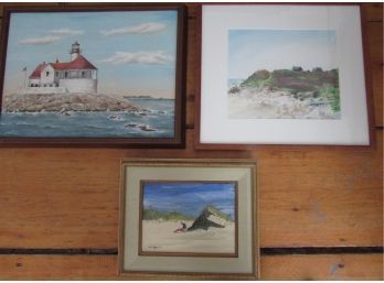 Three Framed Coastal Artworks (CTF20)