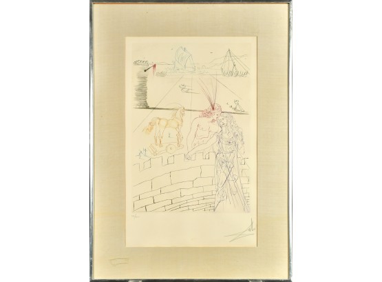 Salvador Dali Lithograph, Helen Of Troy (CTF10)