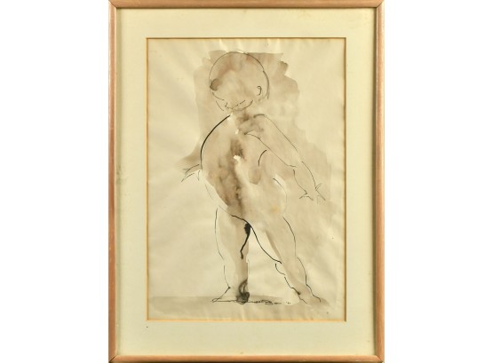 Judith Brown Ink On Paper, Standing Infant, 1981 (CTF10)