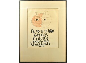 Pablo Picasso Poster, Exposition Poteries Fleurs (CTF20)