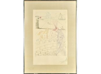 Salvador Dali Lithograph, Helen Of Troy (CTF10)