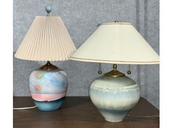 Judith Stiles Painted Lamp And Other  (CTF10)