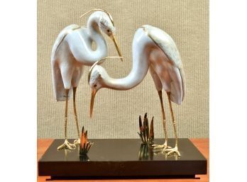 Giulia Mangani Porcelain Heron Sculpture (CTF30)