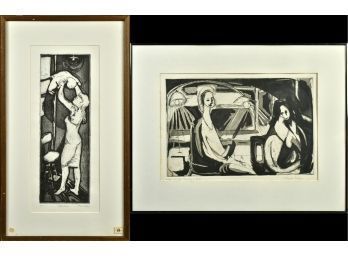 Two Marion Klein Artist Proof Etchings (CTF20)