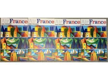 Advertising Posters For Air France By Various Artists Ca. 1960s, 40pcs (CTF30)