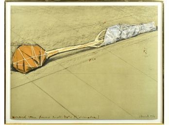 Christo,  Wrapped Tree, Abstract Lithograph (CTF20)
