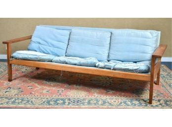 Danish Teak Sofa, Imported By Georg Jensen (CTF40)