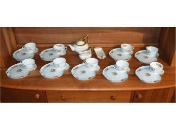 Noritake Porcelain Tea Cups And Dessert Plates (CTF20)