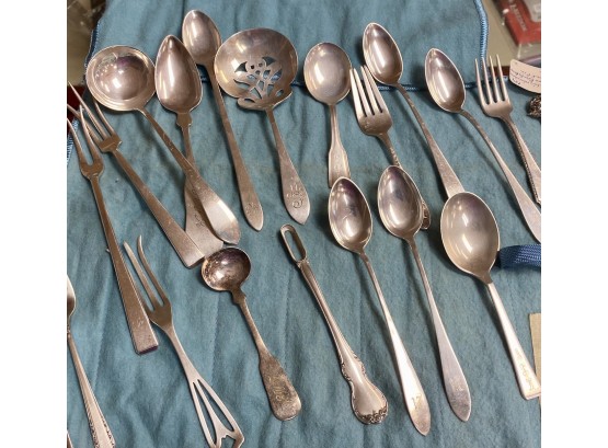 Sterling Silver Spoons And Forks (CTF10)