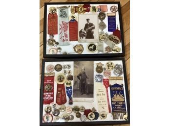 Antique Fireman Buttons And Medals (CTF10)