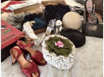 Vintage Shoes, Hats And Feathers (CTF10)