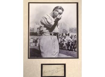 Lou Gehrig Autograph Photograph (CTF10)