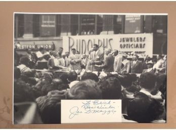 Joe DiMaggio Autograph/Photographs (CTF10)