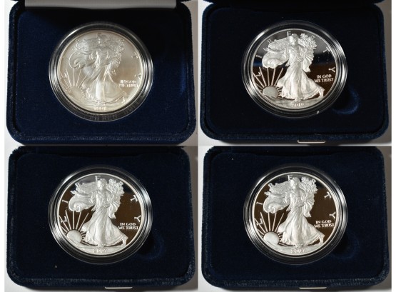 Four Proof American Silver Eagles (CTF10)
