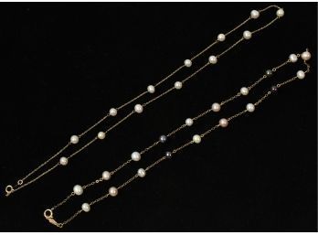 Peter Bram 14K Yellow Gold And Pearl Necklace And Other  (CTF10)