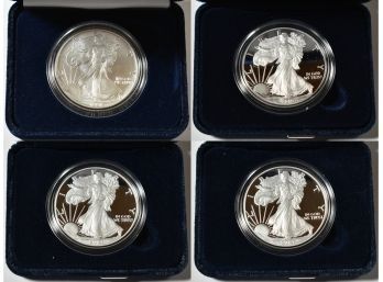 Four Proof American Silver Eagles (CTF10)
