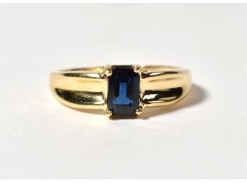 14k Gold Sapphire Ring (CTF10)