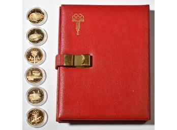 Six 1980 Olympic Half Oz. Gold Coins (CTF10)