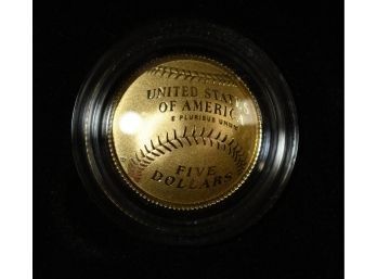 2014 Baseball 5 Dollar Gold Coin (CTF10)