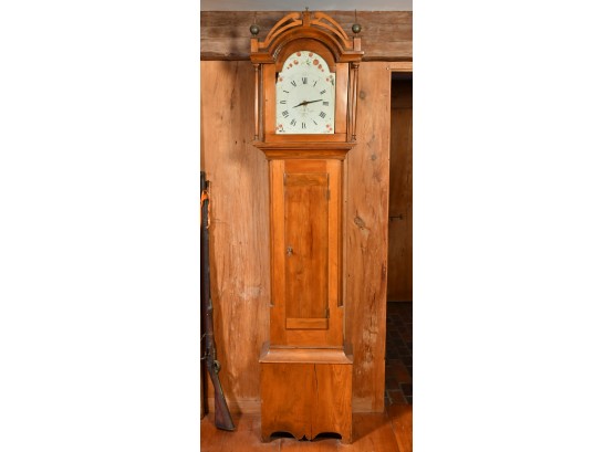Massachusetts Country Pine Federal Tall Clock, Barker And Taylor (CTF40)