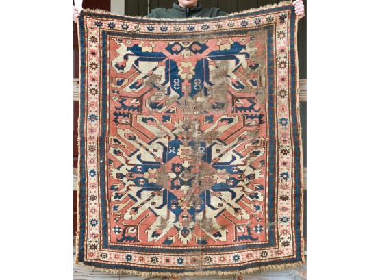 Antique Kazak Oriental Scatter Rug (CTF10)
