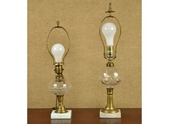 Two Converted Oil Lamps (CTF10)