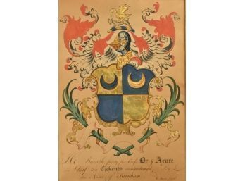 George Searle Heraldic Artwork, Farnham Family Coat Of Arms (CTF10)