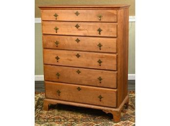 Chippendale Six Drawer Cherry Chest (CTF20)