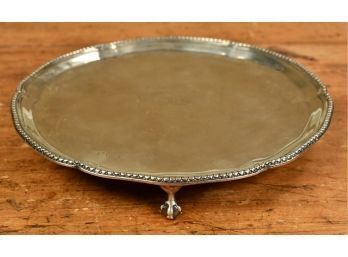 Small Period Sterling Silver Salver, 10.5 Ozt (CTF10)