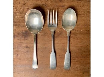 Three Sterling Silver Serving Pieces, Including Gorham, 9 Ozt (CTF10)