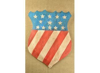 Folk Art American Flag Shield (CTF10)