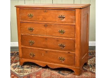 Antique Country Pine Four-Drawer Chest (CTF20)