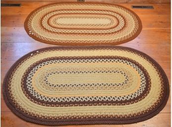 Two Braided Oval Scatter Rugs (CTF20)
