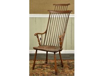 Seaver And Frost 19th C. Windsor Comb Back Armchair (CTF10)