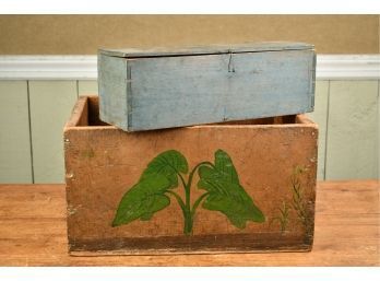 Two Antique Painted Country Boxes (CTF10)