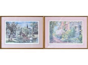 Pair Of Pencil Signed, Kevin J. Shea Lithographs (CTF20)