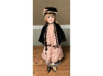 Ca. 1890's J.D. Kestner Bisque Head Doll (CTF10)