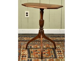 19th C. Federal NH Birch Candlestand (CTF10)